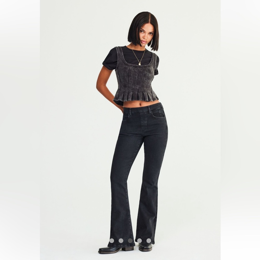 Free People Black Flare & Wide Leg Jeans